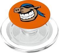 Divertente maiale faccia fumetto sorridente maiale fattoria animale illustrazione PopSockets PopGrip per MagSafe