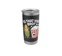 Divertente Mais Popcorn Migliori Amici Film Snack Retro Umorismo Bicchiere termico in acciaio inox doppia parete