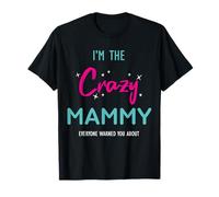 Divertente Mamma Pazzo Nonna Famiglia Corrispondenza Festa della Mamma Maglietta