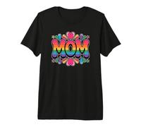 Divertente Mamma Rainbow Mamma Maglietta Premium