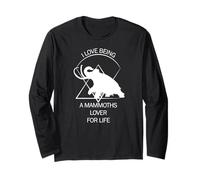 Divertente Mammut Stone Age Ice Age Design Preistorico Maglia a Manica