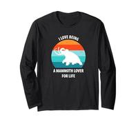 Divertente Mammut Stone Age Ice Age Design Preistorico Maglia a Manica