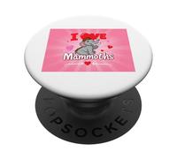 Divertente Mammut Stone Age Ice Age Design Preistorico PopSockets PopGrip Adesivo