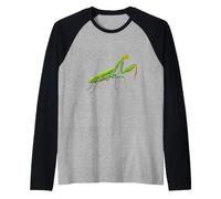 Divertente Mantide Pregante Pronto Sciopero Sarcastico Maglia con Maniche Raglan