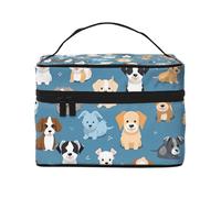 Divertente mantovana oscurante per finestra con tasca per bastone, motivo cucciolo carino, tenda corta per soggiorno, camera da letto, cucina, decorazione 117 x 45 cm