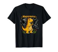 Divertente Mappa del Mondo Mapasaurus Dinosauro dicendo Maglietta