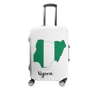 Divertente Mappa Della Bandiera Della Repubblica Della Nigeria Coprivaligie Lavabili E Riutilizzabili Adatti Per Valigie Da 18 A 32 Pollici Elastiche Protezione Decorativa Per Trolley S