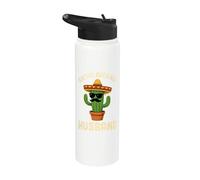 Divertente Marito Anniversario di Matrimonio Messicano Cinco de Mayo Uomini Stainless Steel Insulated Water Bottle