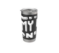Divertente marito matrimonio dicendo che sono amichevole ma mia moglie non lo è Bicchiere termico in acciaio inox doppia parete