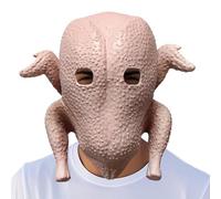 Divertente maschera per la testa di Halloween, costume da in lattice, accessorio per cosplay, copricapo realistico per teatro, carnevale, spettacoli teatrali