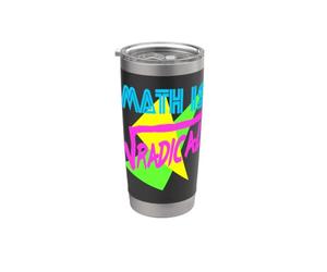 Divertente Matematica È Radicale Retrò 80s Vintage Algebra Insegnante Bicchiere termico in acciaio inox doppia parete
