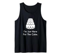 Divertente Matrimonio Guest Cake Lover I'm Just Here for The Cake Canotta