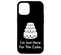 Divertente matrimonio Guest Cake Lover I'm Just Here For The Cake Custodia per iPhone 12/12 Pro