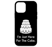 Divertente matrimonio Guest Cake Lover I'm Just Here For The Cake Custodia per iPhone 12 mini