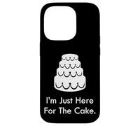 Divertente matrimonio Guest Cake Lover I'm Just Here For The Cake Custodia per iPhone 14 Pro