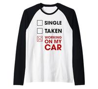 Divertente Meccanica Auto Appassionato di Auto Uomini Donne Maglia con Maniche Raglan