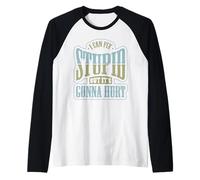 Divertente Meccanico può Riparare Stupido Il Suo Gonna Hurt Maglia con Maniche Raglan