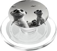 Divertente Meerkat posa per un selfie mentre gli UFO volano strano PopSockets PopGrip per MagSafe
