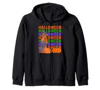 Divertente Melanina Halloween Ragazza Nera Magia Costume Sangue Spaventoso Felpa con Cappuccio