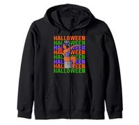 Divertente Melanina Halloween Ragazza Nera Magia Costume Sangue Spaventoso Felpa con Cappuccio