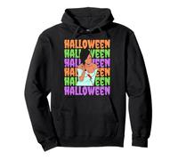 Divertente Melanina Halloween Ragazza Nera Magia Costume Sangue Spaventoso Felpa con Cappuccio