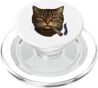 Divertente meme adulto Amante Animali Immagine Gatto Fumo Blunt Weed PopSockets PopGrip per MagSafe