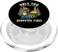 Divertente Meme del procione che può prevenire l'incendio PopSockets PopGrip per MagSafe