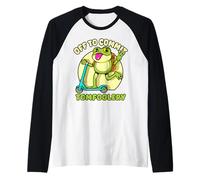 Divertente Meme della Rana Fuori per commettere sciocchezze Maglia con Maniche Raglan