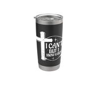 Divertente meme di Gesù Cristo che non posso ma conosco un ragazzo religioso Bicchiere termico in acciaio inox doppia parete