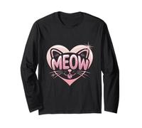 Divertente Meme Meow My Meow Kitty Kitty I Love My Cat Cats Meow Maglia a Manica