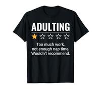 Divertente Meme per Adulti valutazione a Una Stella Umorismo Sarcastico Maglietta