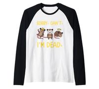 Divertente Meme sulla Finta Morte dell'opossum. Mi Dispiace Maglia con Maniche Raglan