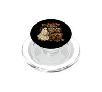 Divertente mentre vado a spendere i soldi di mio marito Halloween Ghost PopSockets PopGrip per MagSafe