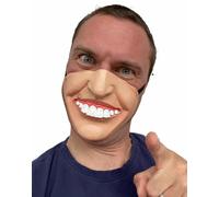 Divertente Mezza Maschera Big Denti Sorriso Ken Dodd Adulti Child's Costume Da