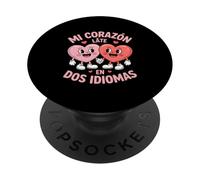 Divertente Mi Corazon Cuori Carini Tenendosi Per Mano Dicendo PopSockets PopGrip Adesivo