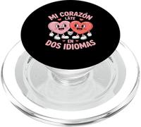 Divertente Mi Corazon Cuori Carini Tenendosi Per Mano Dicendo PopSockets PopGrip per MagSafe