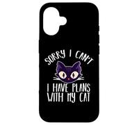 Divertente Mi dispiace Non posso avere un piano con il mio gatto Custodia per iPhone 16