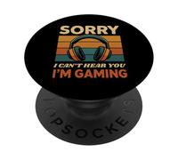 Divertente Mi dispiace non posso sentire voi sono Gaming Gamers Teen Boys PopSockets PopGrip Adesivo