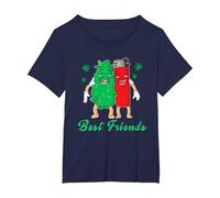 Divertente Migliore Amico Homies for Life Weed Marijuana Lover Dope Maglietta, Donna Plus-Size, Navy, 3X