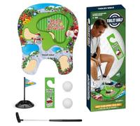 Divertente mini gioco da golf per uomo, divertente mini gioco di golf da bagno, divertente elefante bianco regalo per papà, amanti del golf e parenti maschi, toilette in stile natalizio