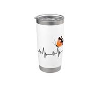 Divertente monarca farfalla battito cuore linea farfalla passione Bicchiere termico in acciaio inox doppia parete