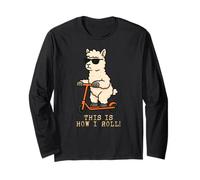 Divertente monopattino a forma di lama con scritta in inglese "This Is How I Roll" per Maglia a Manica