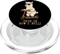 Divertente monopattino a forma di lama con scritta in inglese "This Is How I Roll" per PopSockets PopGrip per MagSafe