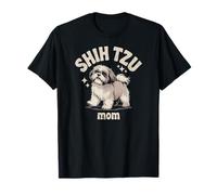 Divertente motivo Shih Tzu Mom, simpatico cucciolo giocoso per le mamme del cane Maglietta
