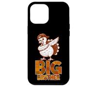 Divertente motivo tacchino "Big" Brother Ringraziamento Custodia per iPhone 12 Pro Max