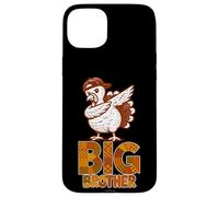 Divertente motivo tacchino "Big" Brother Ringraziamento Custodia per iPhone 15 Plus