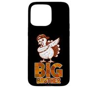 Divertente motivo tacchino "Big" Brother Ringraziamento Custodia per iPhone 15 Pro Max
