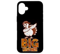 Divertente motivo tacchino "Big" Brother Ringraziamento Custodia per iPhone 16 Plus
