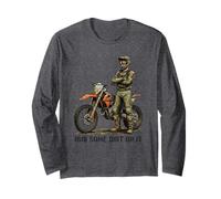 Divertente Motocross Enduro Duro Amore Detto Strofinare Un po 'di sporcizia su di Esso Maglia a Manica