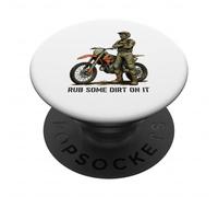 Divertente Motocross Enduro Duro Amore Detto Strofinare Un po 'di sporcizia su di esso PopSockets PopGrip Adesivo